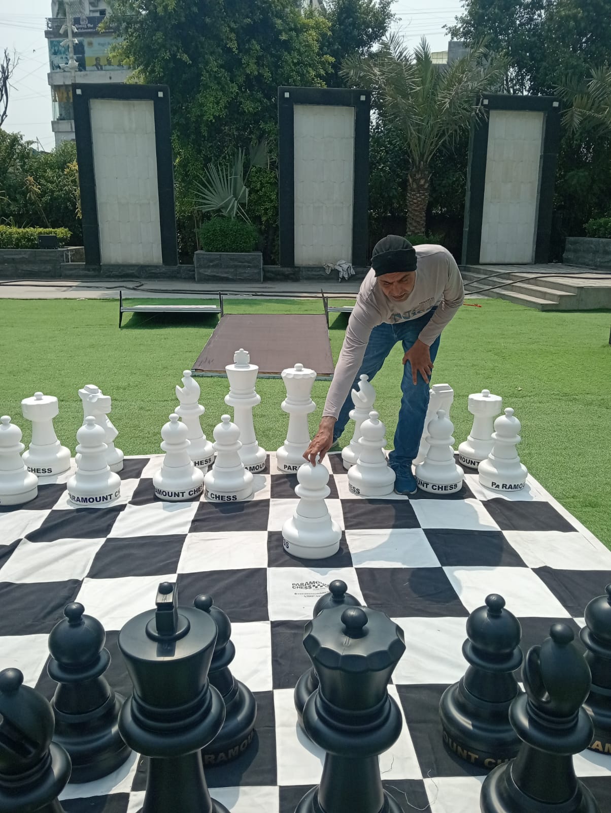 Ajay Pal Singh playing chess - 3