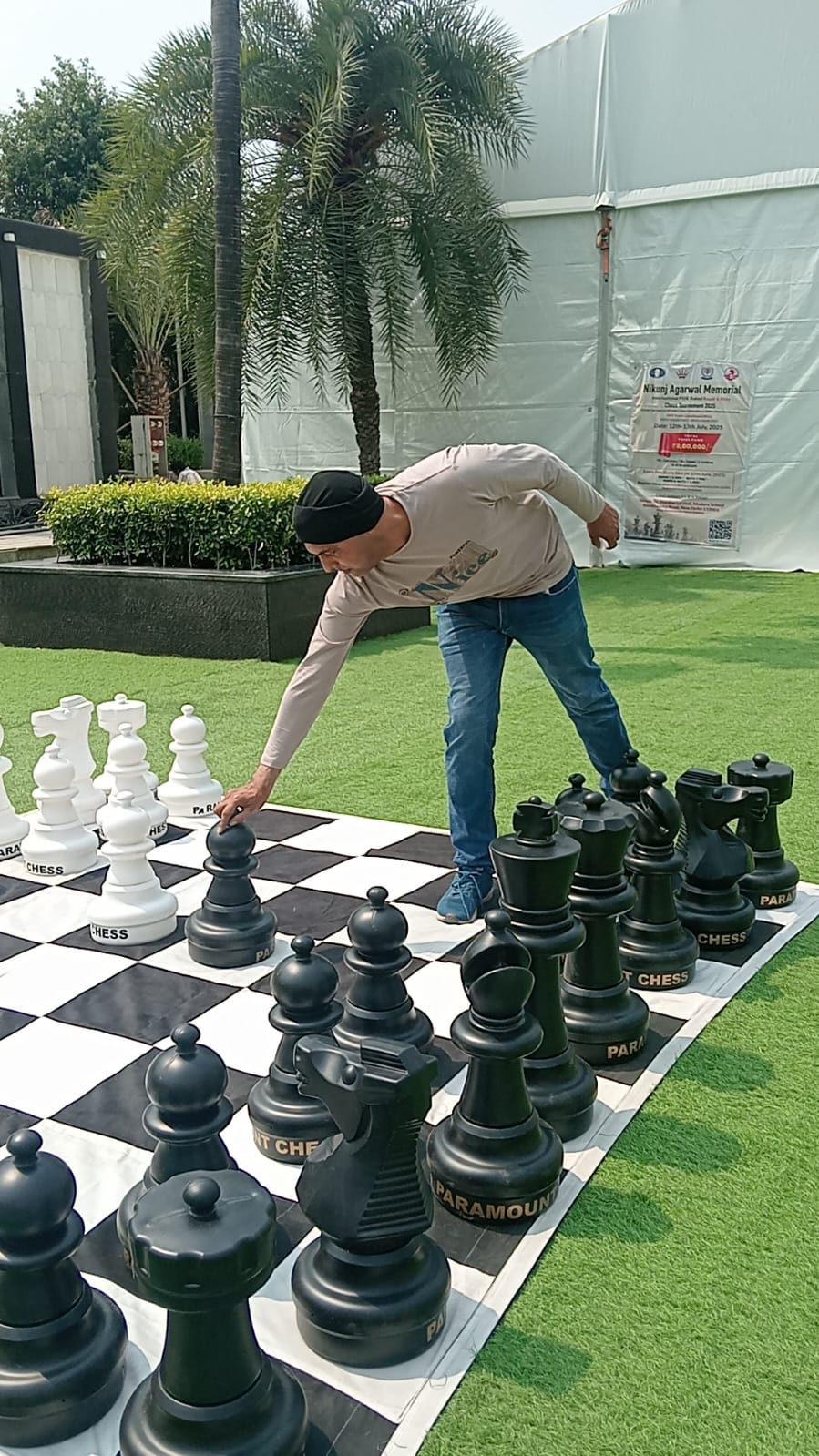 Ajay Pal Singh playing chess - 4
